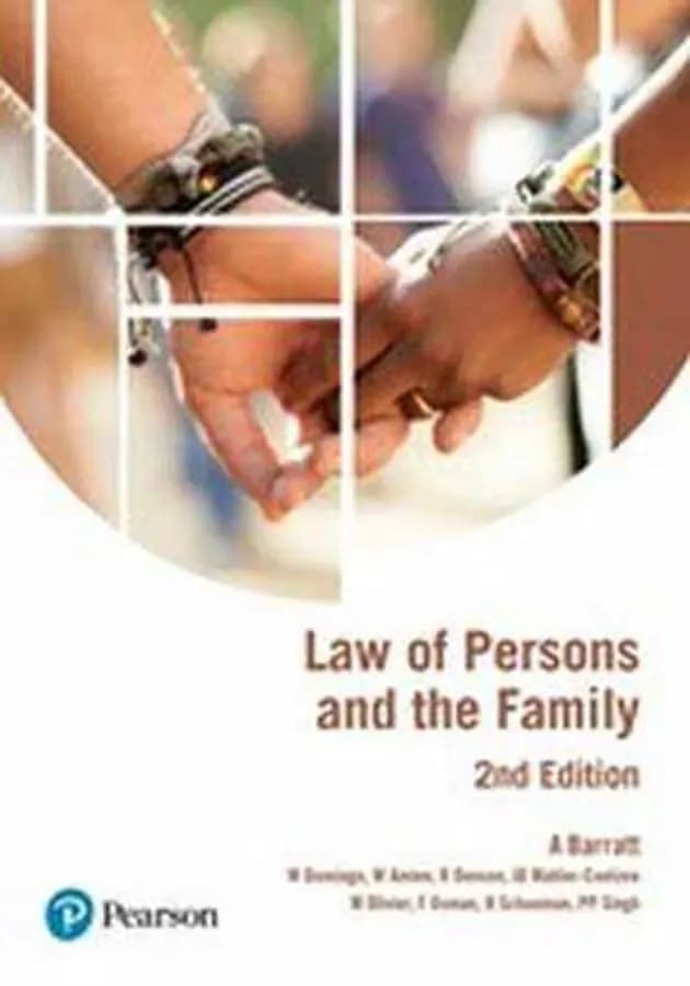 Law Of Persons And The Family (2nd Edition)